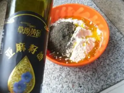Make Black sesame pancakes step 2