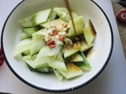 Make Scrambling dry cucumbers step 5