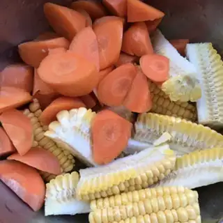 Make ♪ Mountain medicine corn chop soup ♪ step 2