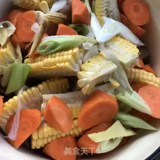 Make ♪ Mountain medicine corn chop soup ♪ step 4