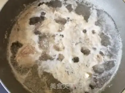 Make ♪ Mountain medicine corn chop soup ♪ step 2