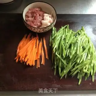 Make ♪ Meat-cracked carrot beans ♪ step 0