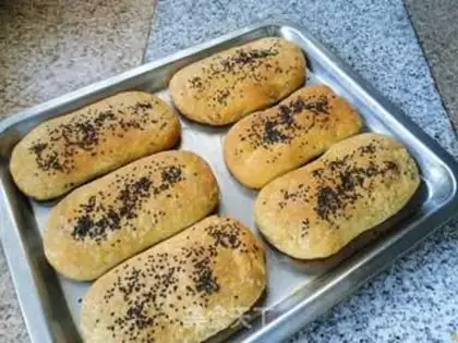 Make Black sesame pancakes step 12