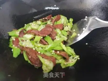 Make Autumn fried sausage step 2