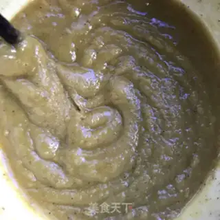 Make Black sesame sauce waffles step 1