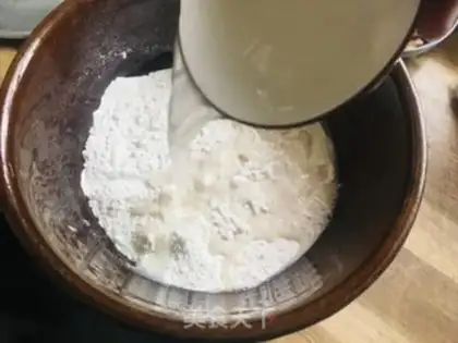 Make A sesame souffle step 1