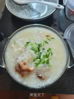 Make Roast chicken congee step 5