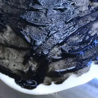 Make Black sesame sauce waffles step 4