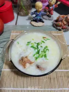 Make Roast chicken congee step 7