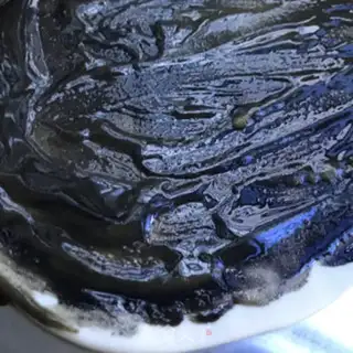Make Black sesame sauce waffles step 5