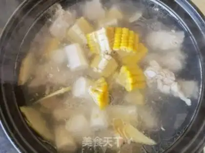 Make ♪ Mountain medicine corn chop soup ♪ step 10