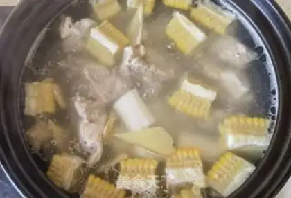 Make ♪ Mountain medicine corn chop soup ♪ step 11