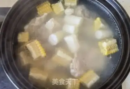 Make ♪ Mountain medicine corn chop soup ♪ step 12