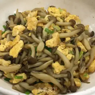Make Egg fried crab mushrooms step 7