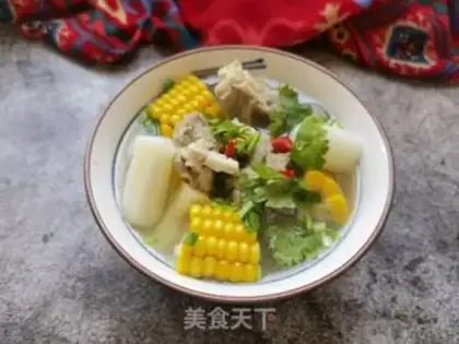 Make ♪ Mountain medicine corn chop soup ♪ step 16
