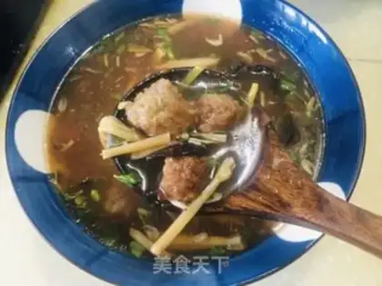 Make Spicy meatball soup step 12