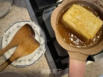 Make Garlic tofu step 2