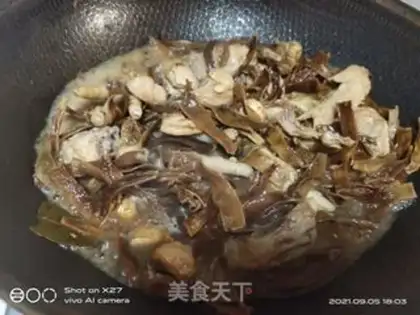 Make Soybeans dry chicken step 5