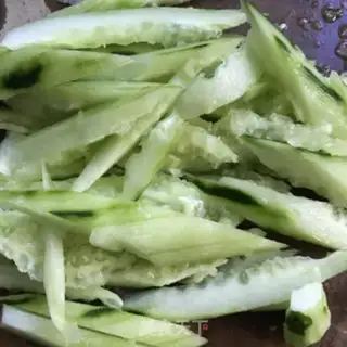 Make Fry peanut cucumber step 3
