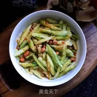 Make Fry peanut cucumber step 7
