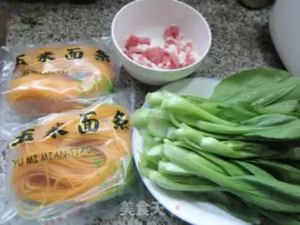 Make Porridge corn noodles step 0
