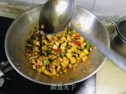 Make Pumpkin with lamb and potatoes step 5