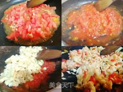 Make Tomato egg fried rice step 6