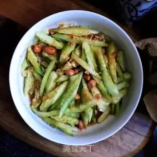 Make Fry peanut cucumber step 9