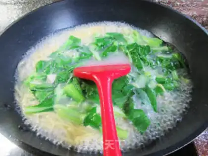 Make Porridge corn noodles step 5