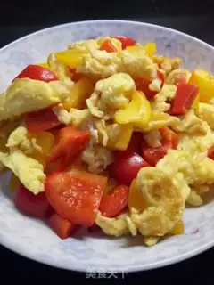 Make Pepper fried eggs step 4