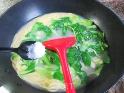 Make Porridge corn noodles step 7