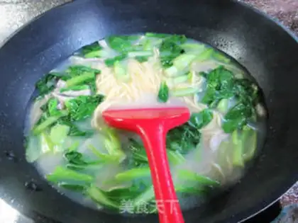 Make Porridge corn noodles step 8