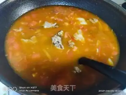 Make Chicken cabbage tomato noodles step 3