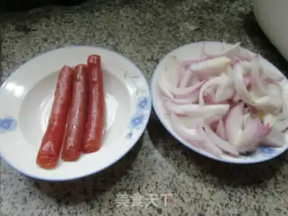 Make Sausage fried onions step 0