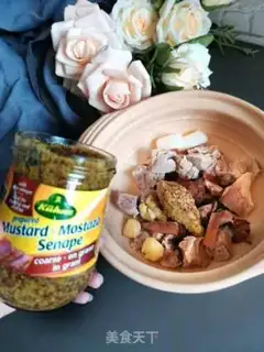 Make Cowboy bone mustard stew step 1