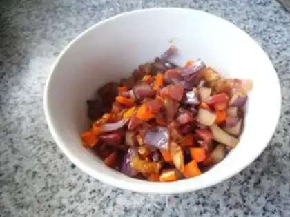 Make Ham and egg fried rice step 5