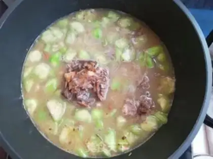 Make Smelt beef noodles step 7