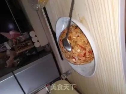 Make Egg fried rice step 2