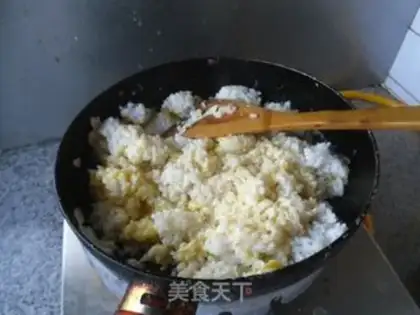 Make Ham and egg fried rice step 8