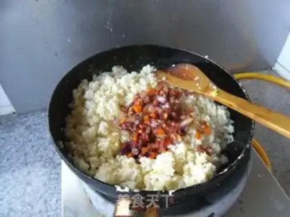 Make Ham and egg fried rice step 10