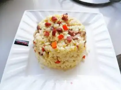 Make Ham and egg fried rice step 12