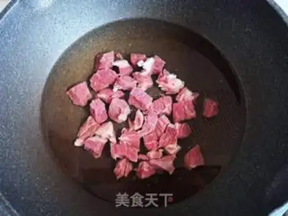 Make Soy beef rice step 2