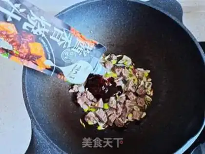 Make Soy beef rice step 4