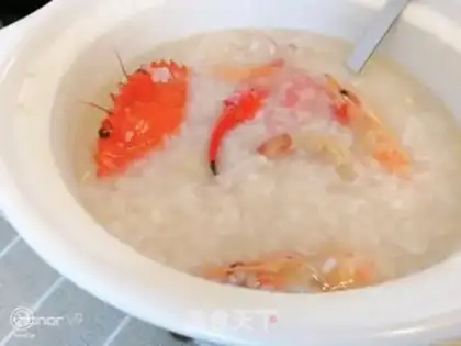 Make Seafood congee step 4