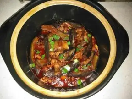 Make Fish and pork and eggplant step 11