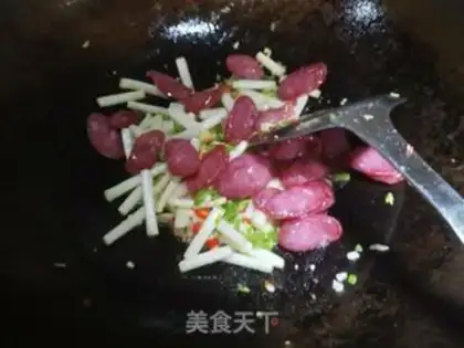 Make Sausage and peanuts step 5