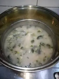 Make Shrimp congee step 7