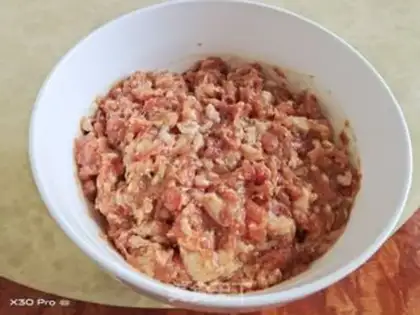 Make Pork burger step 3