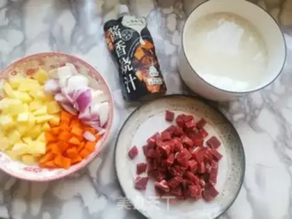 Make Beef rice step 1