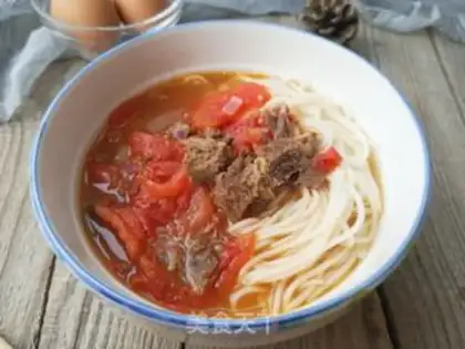 Make Tomato beef noodles step 11